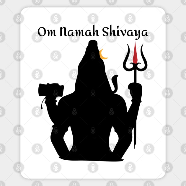 Om Namah Shivaya Sticker by BhakTees&Things